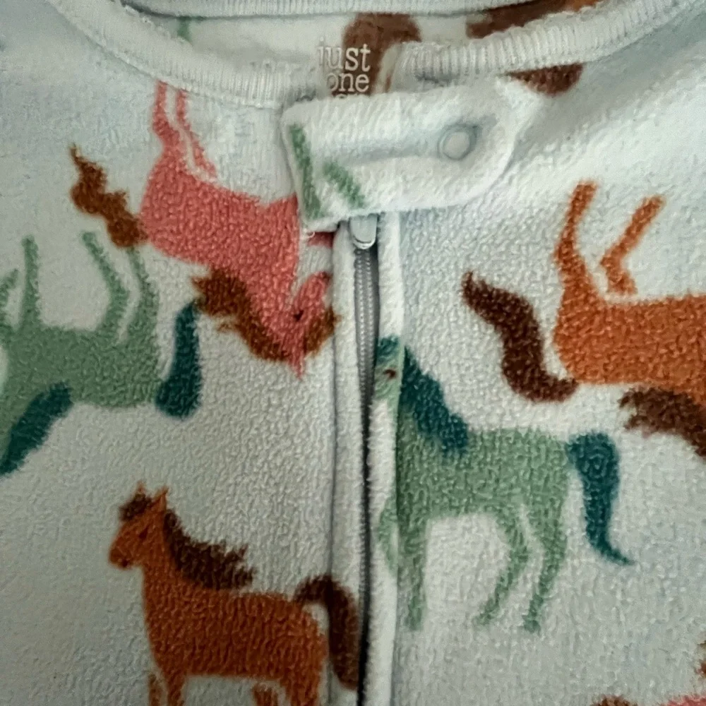 Footed pajamas Fleece warm 4T girl’s horses